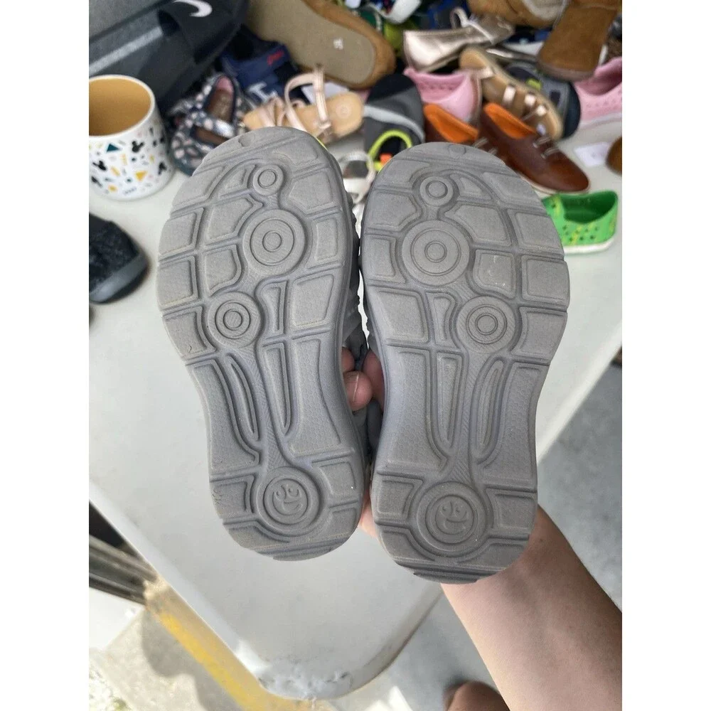 Surprize By Stride Rite Fargo Boys Water Shoes Sandals Size 8 Gray Closed Toe